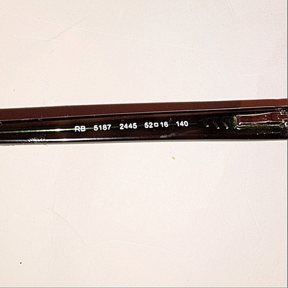 RAY BAN Unisex Vintage Eyeglasses Frames RB 5187 2445 Tortoise/Green - Picture 10 of 10